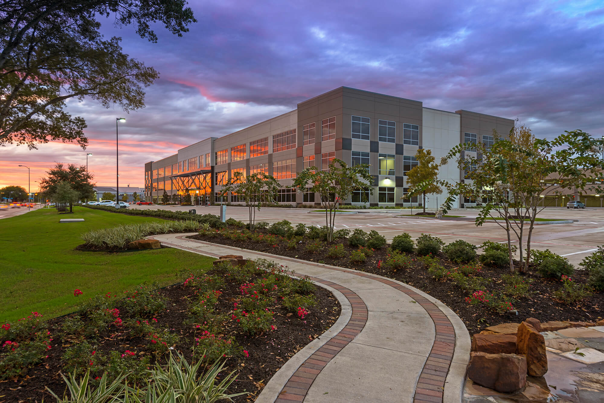 Commercial Architecture at Dusk