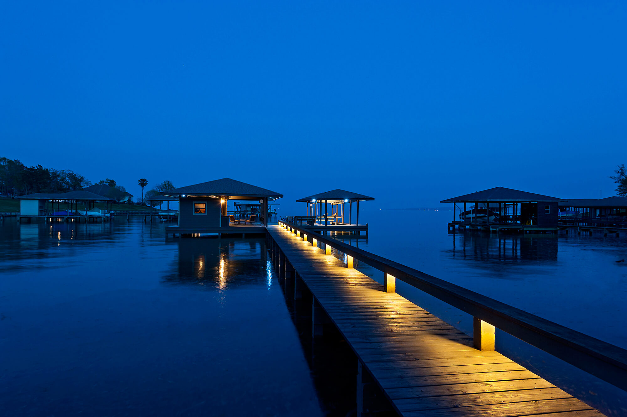 Private Dock at Dusk