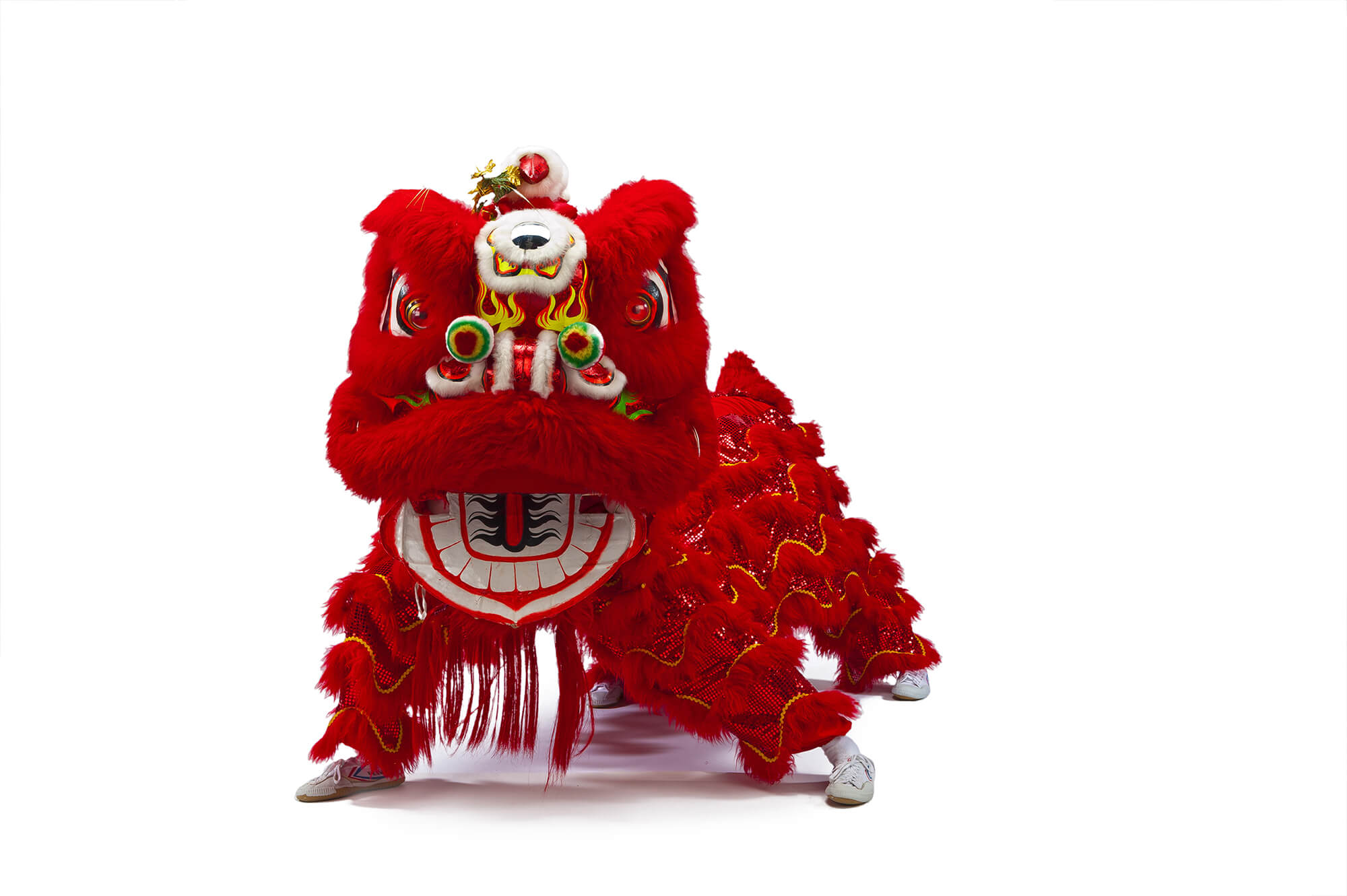 Red chinese dragon